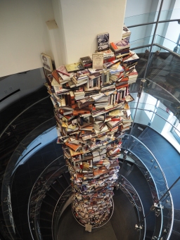 The Ford Theatre: Tower of books written about Lincoln